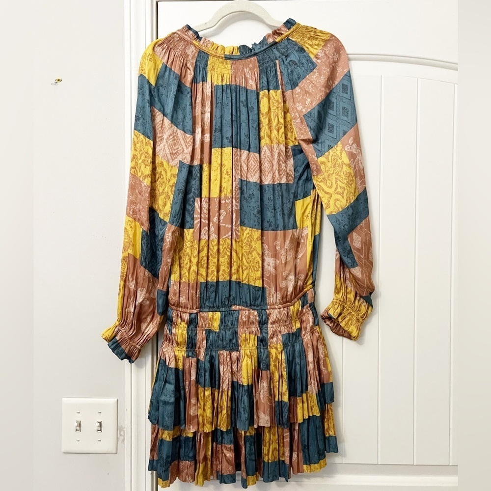 Current Air Patchwork Mini Dress - Blue, Yellow, … - image 7